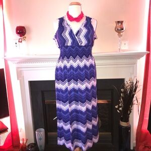 Jon & Anna | Purple Haze Deep V Maxi Dress​